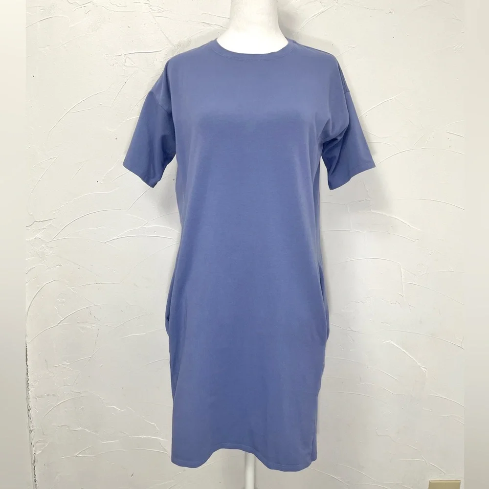 Eileen Fisher Traceable Cotton Jersey Dress - Picture 4 of 13